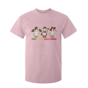 Funny Just A Free Silly Goose T Shirt For Kid Juneteenth Freedom Day TS12 Light Pink Print Your Wear
