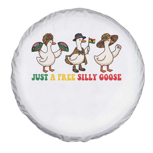 Funny Just A Free Silly Goose Spare Tire Cover Juneteenth Freedom Day TS12 Print Your Wear