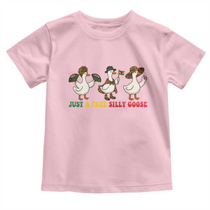 Funny Just A Free Silly Goose Toddler T Shirt Juneteenth Freedom Day
