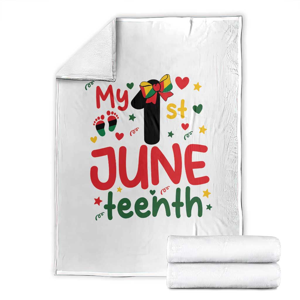 My First Juneteenth Throw Blanket African American Baby Freedom Day
