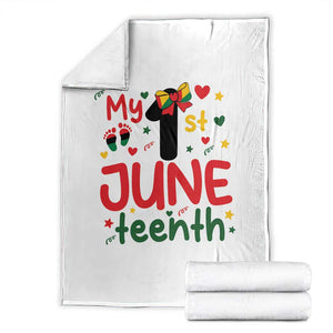 My First Juneteenth Throw Blanket African American Baby Freedom Day