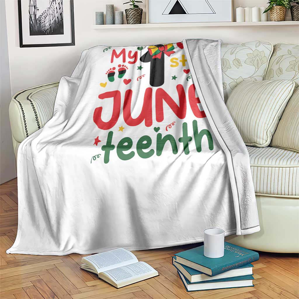 My First Juneteenth Throw Blanket African American Baby Freedom Day