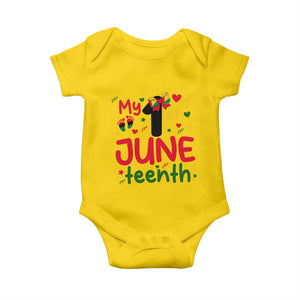 My First Juneteenth Baby Onesie African American Baby Freedom Day TS12 Daisy Print Your Wear