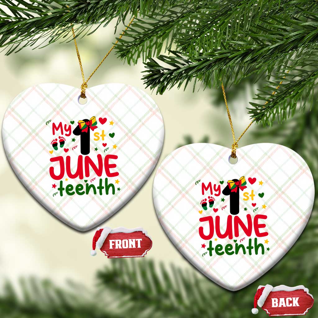 My First Juneteenth Ceramic Ornament African American Baby Freedom Day TS12 Print Your Wear