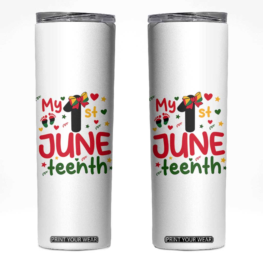 My First Juneteenth Skinny Tumbler African American Baby Freedom Day