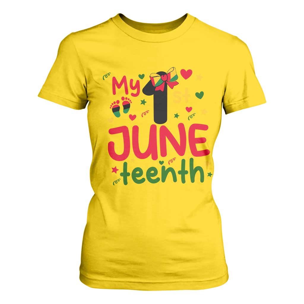 My First Juneteenth T Shirt For Women African American Baby Freedom Day