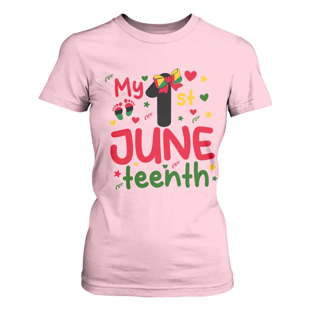 My First Juneteenth T Shirt For Women African American Baby Freedom Day