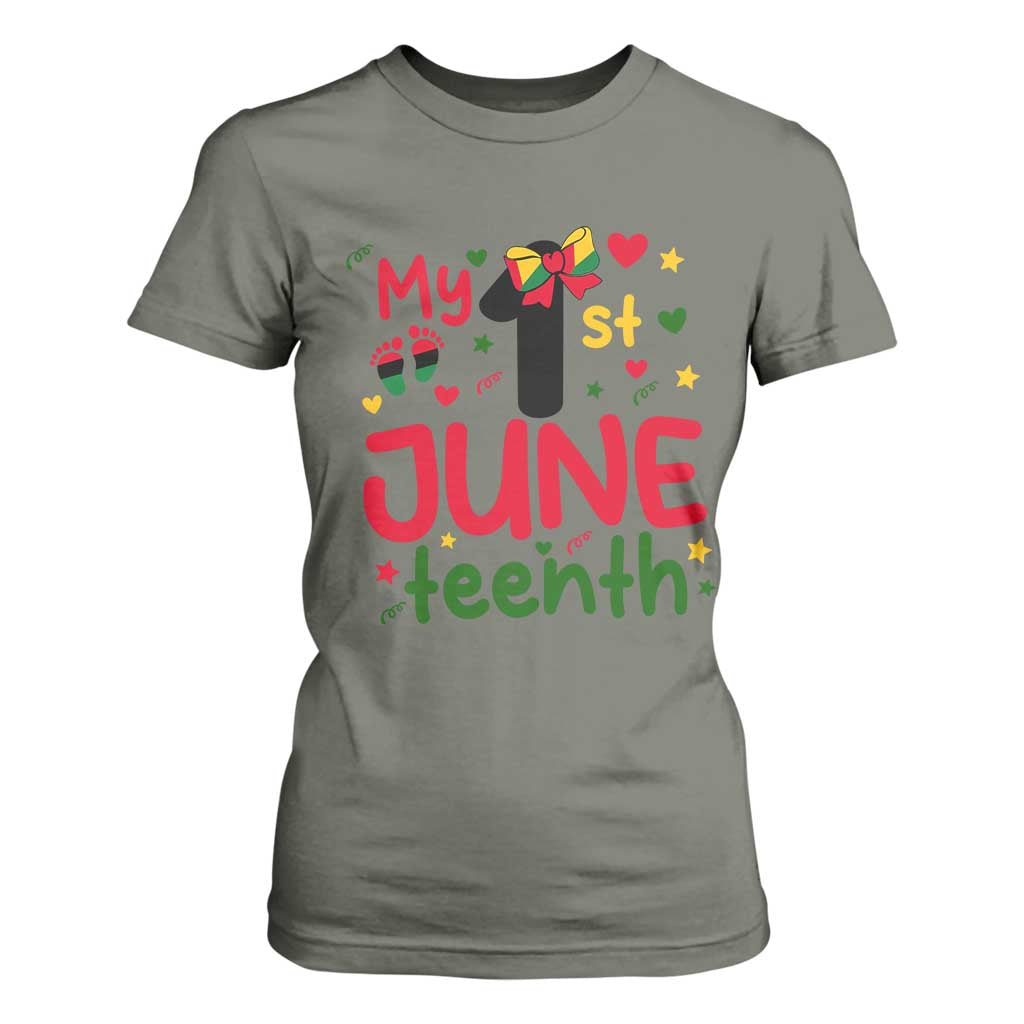 My First Juneteenth T Shirt For Women African American Baby Freedom Day