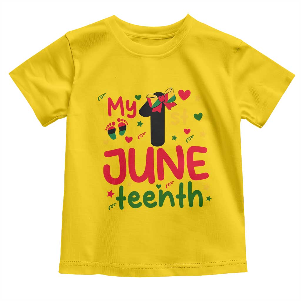 My First Juneteenth Toddler T Shirt African American Baby Freedom Day