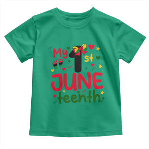 My First Juneteenth Toddler T Shirt African American Baby Freedom Day