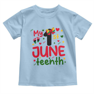 My First Juneteenth Toddler T Shirt African American Baby Freedom Day