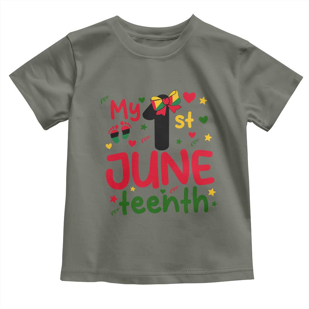 My First Juneteenth Toddler T Shirt African American Baby Freedom Day