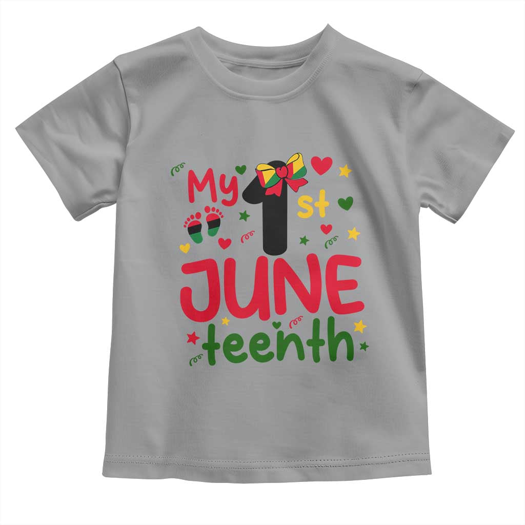 My First Juneteenth Toddler T Shirt African American Baby Freedom Day