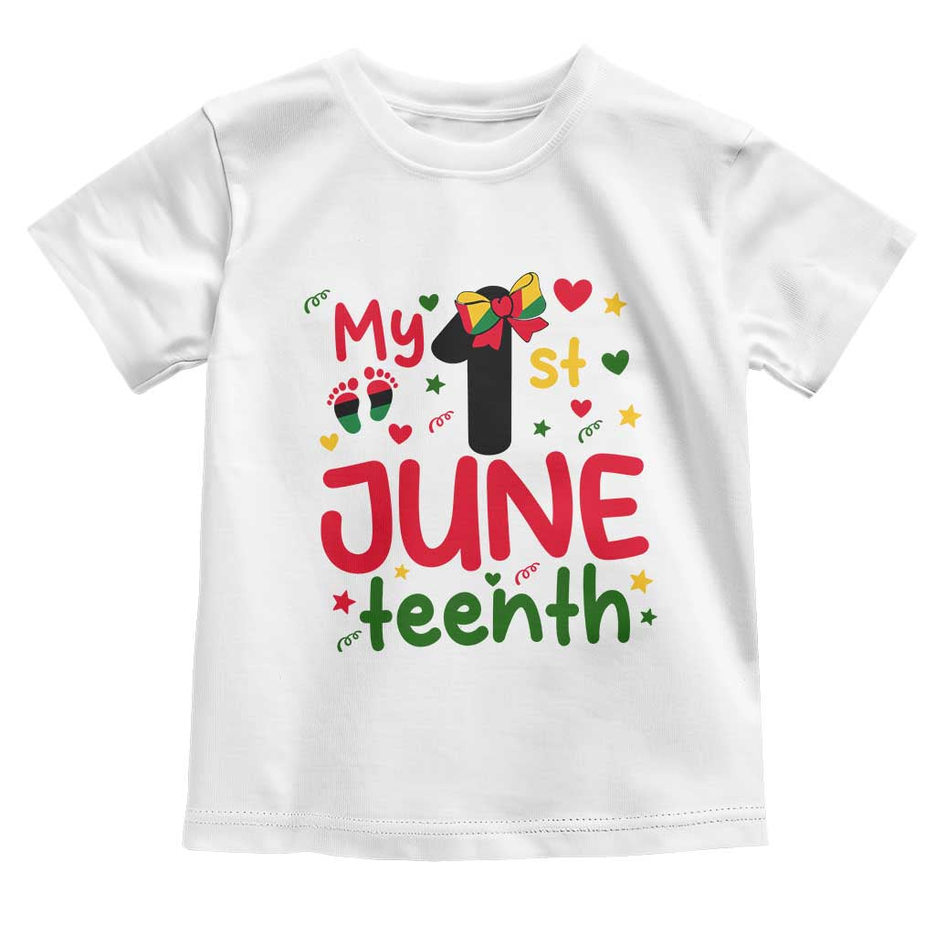 My First Juneteenth Toddler T Shirt African American Baby Freedom Day