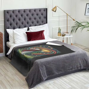 Black Jesus Juneteenth Throw Blanket African American Christian Pride