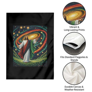 Black Jesus Juneteenth Garden Flag African American Christian Pride