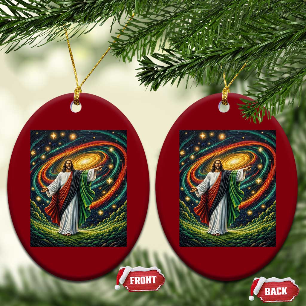 Black Jesus Juneteenth Ceramic Ornament African American Christian Pride