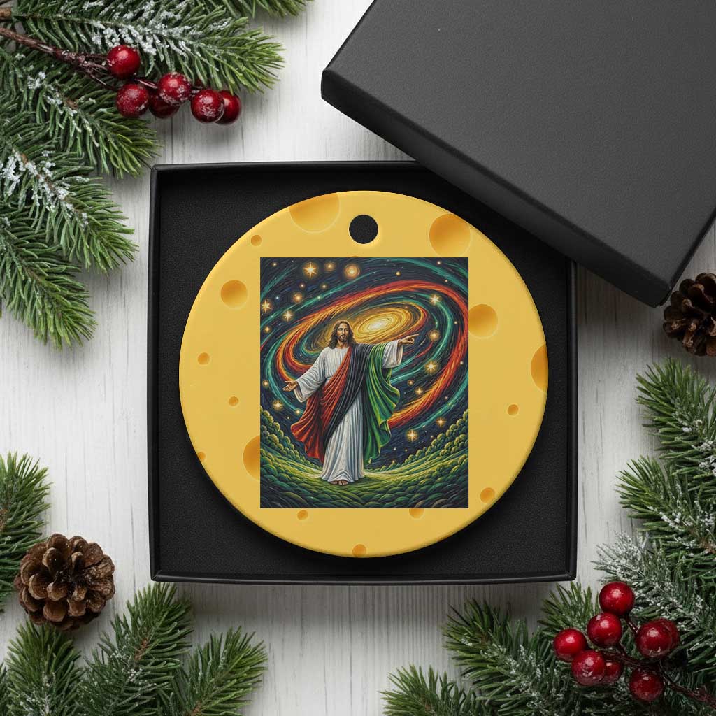 Black Jesus Juneteenth Ceramic Ornament African American Christian Pride