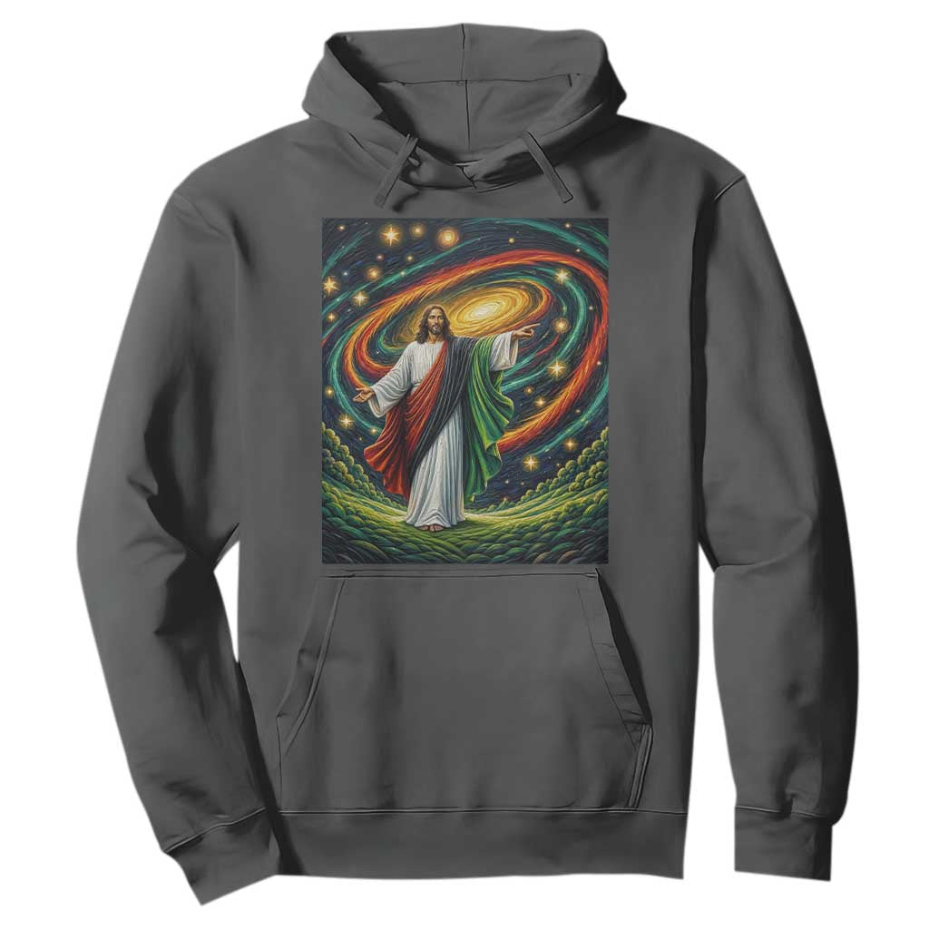 Black Jesus Juneteenth Hoodie African American Christian Pride TS12 Dark Heather Print Your Wear