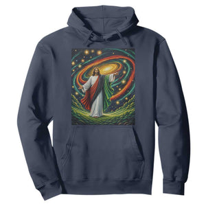 Black Jesus Juneteenth Hoodie African American Christian Pride TS12 Navy Print Your Wear