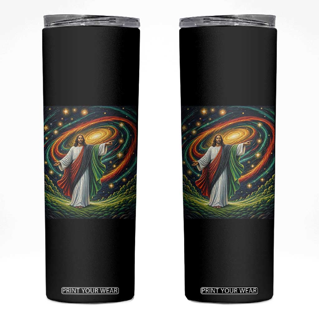 Black Jesus Juneteenth Skinny Tumbler African American Christian Pride
