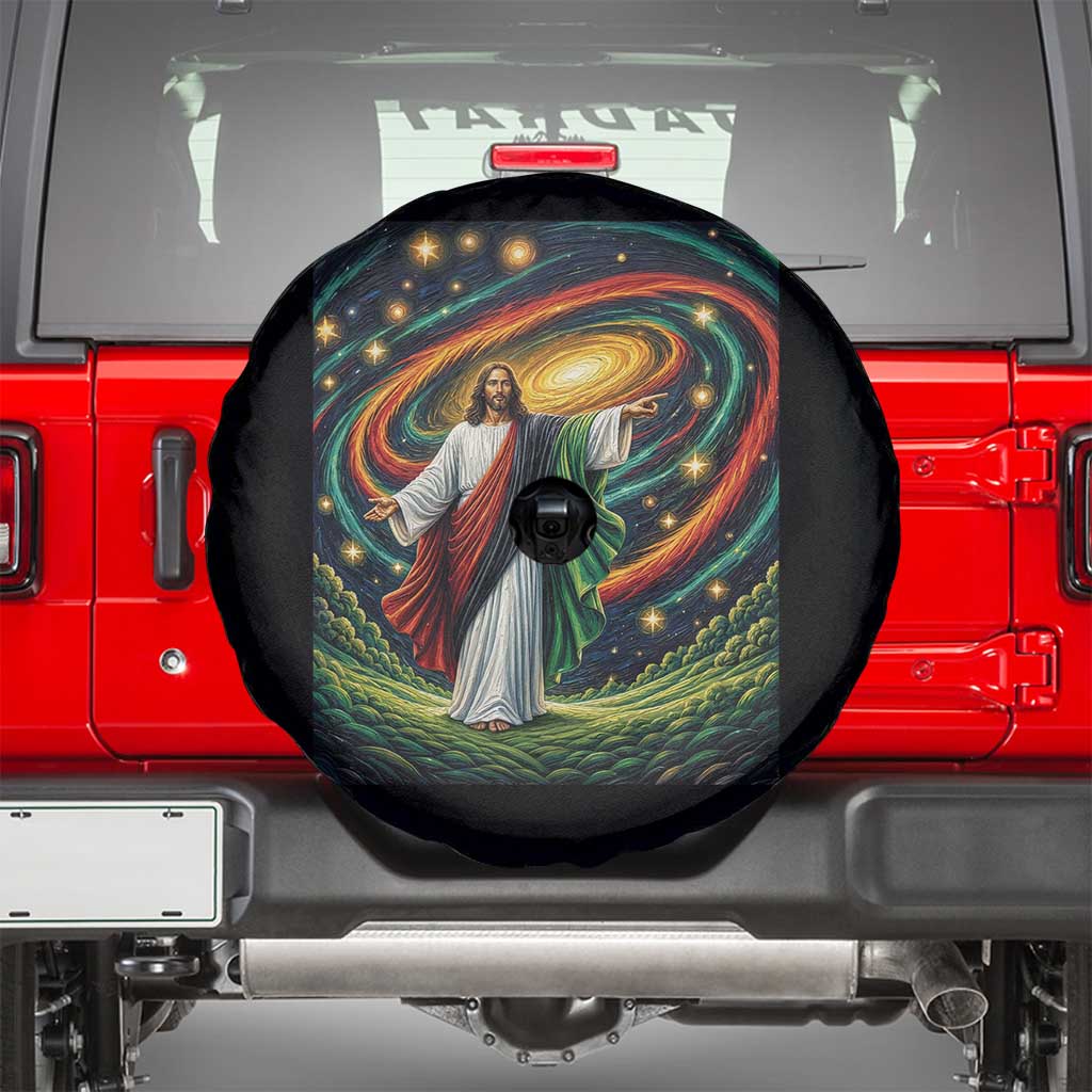 Black Jesus Juneteenth Spare Tire Cover African American Christian Pride TS12 Black Print Your Wear