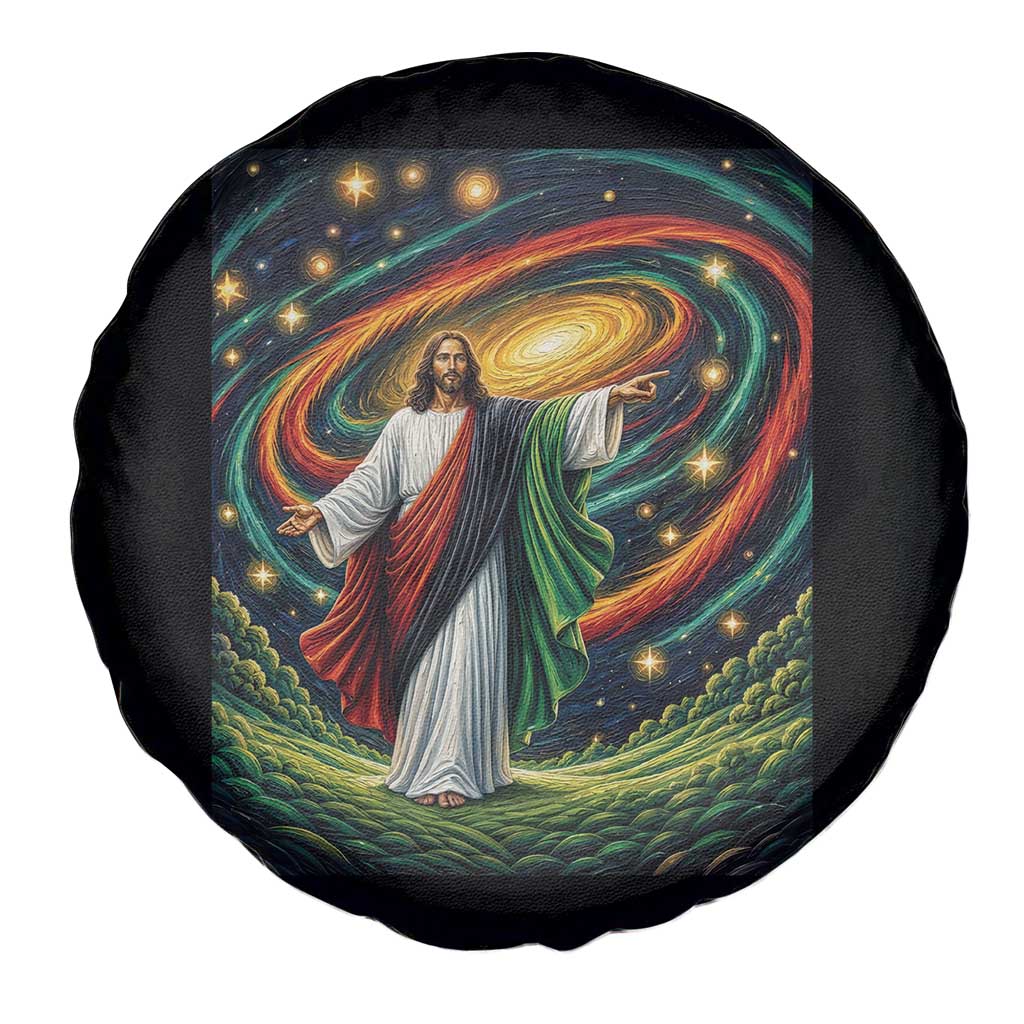 Black Jesus Juneteenth Spare Tire Cover African American Christian Pride TS12 Print Your Wear