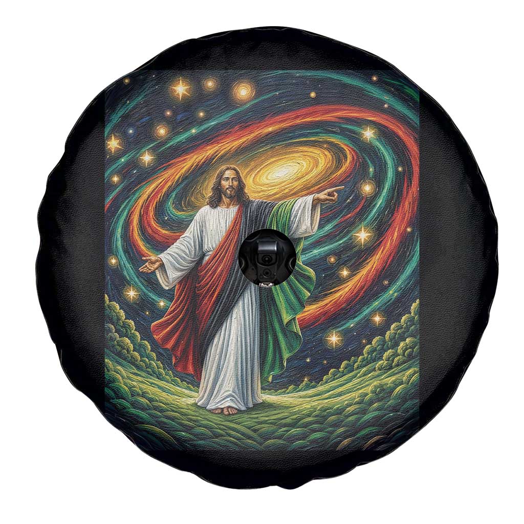 Black Jesus Juneteenth Spare Tire Cover African American Christian Pride TS12 Print Your Wear