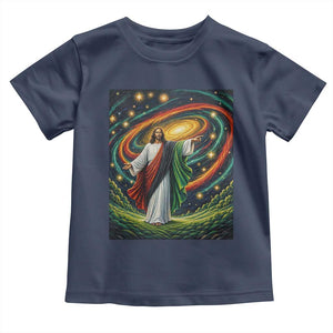 Black Jesus Juneteenth Toddler T Shirt African American Christian Pride TS12 Navy Print Your Wear