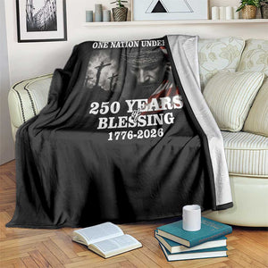 One Nation Under God 250th Anniversary Throw Blanket American Patriotic Faith TS12 Print Your Wear