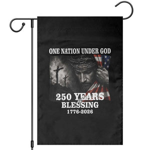 One Nation Under God 250th Anniversary Garden Flag American Patriotic Faith TS12 Black Print Your Wear