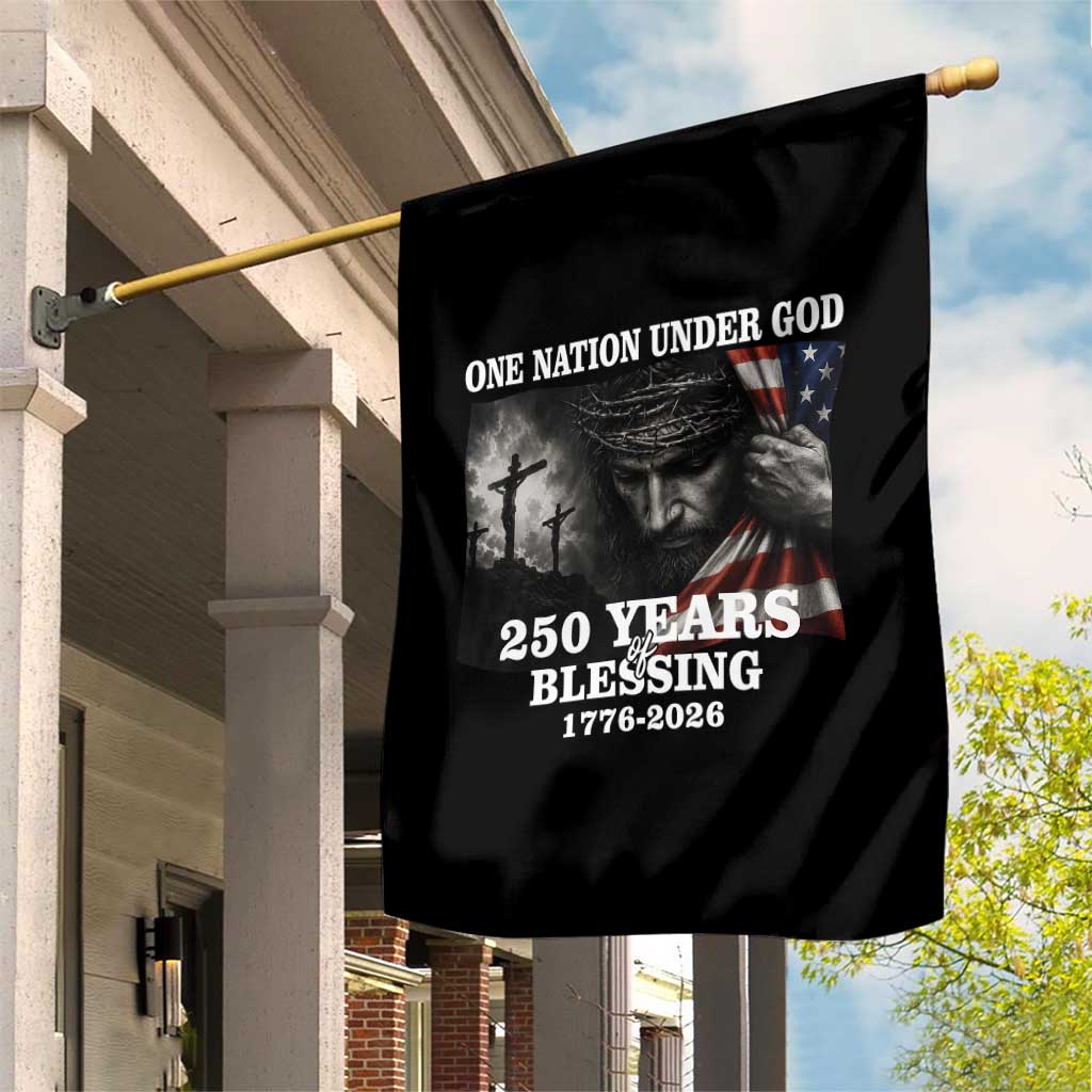 One Nation Under God 250th Anniversary Garden Flag American Patriotic Faith TS12 Print Your Wear