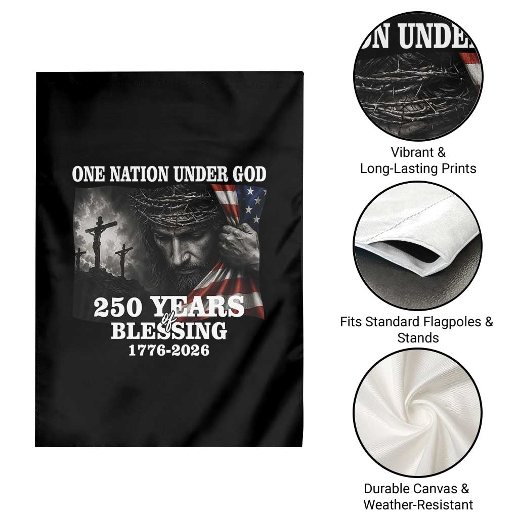 One Nation Under God 250th Anniversary Garden Flag American Patriotic Faith TS12 Print Your Wear