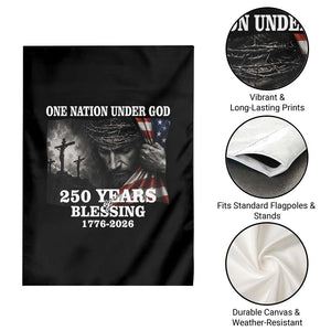 One Nation Under God 250th Anniversary Garden Flag American Patriotic Faith TS12 Print Your Wear