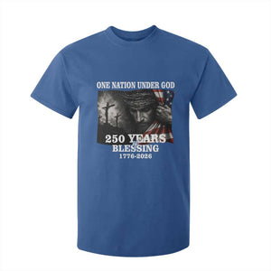 One Nation Under God 250th Anniversary T Shirt For Kid American Patriotic Faith TS12 Royal Blue Print Your Wear