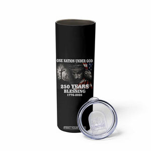 One Nation Under God 250th Anniversary Skinny Tumbler American Patriotic Faith TS12 Print Your Wear