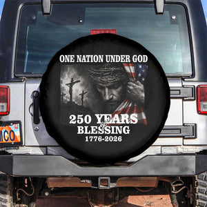 One Nation Under God 250th Anniversary Spare Tire Cover American Patriotic Faith TS12 No hole Black Print Your Wear