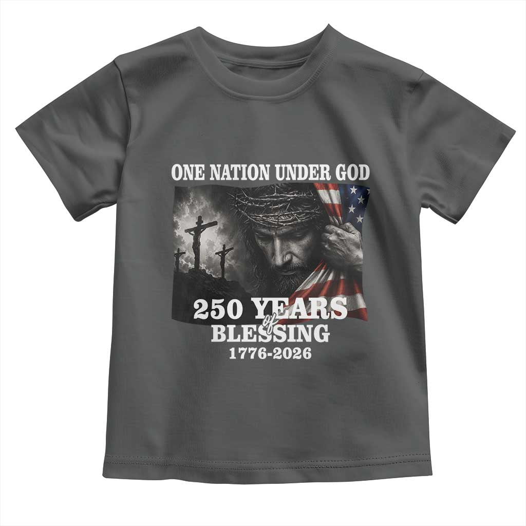 One Nation Under God 250th Anniversary Toddler T Shirt American Patriotic Faith