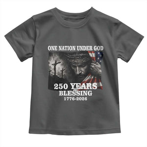 One Nation Under God 250th Anniversary Toddler T Shirt American Patriotic Faith