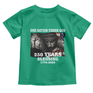 One Nation Under God 250th Anniversary Toddler T Shirt American Patriotic Faith
