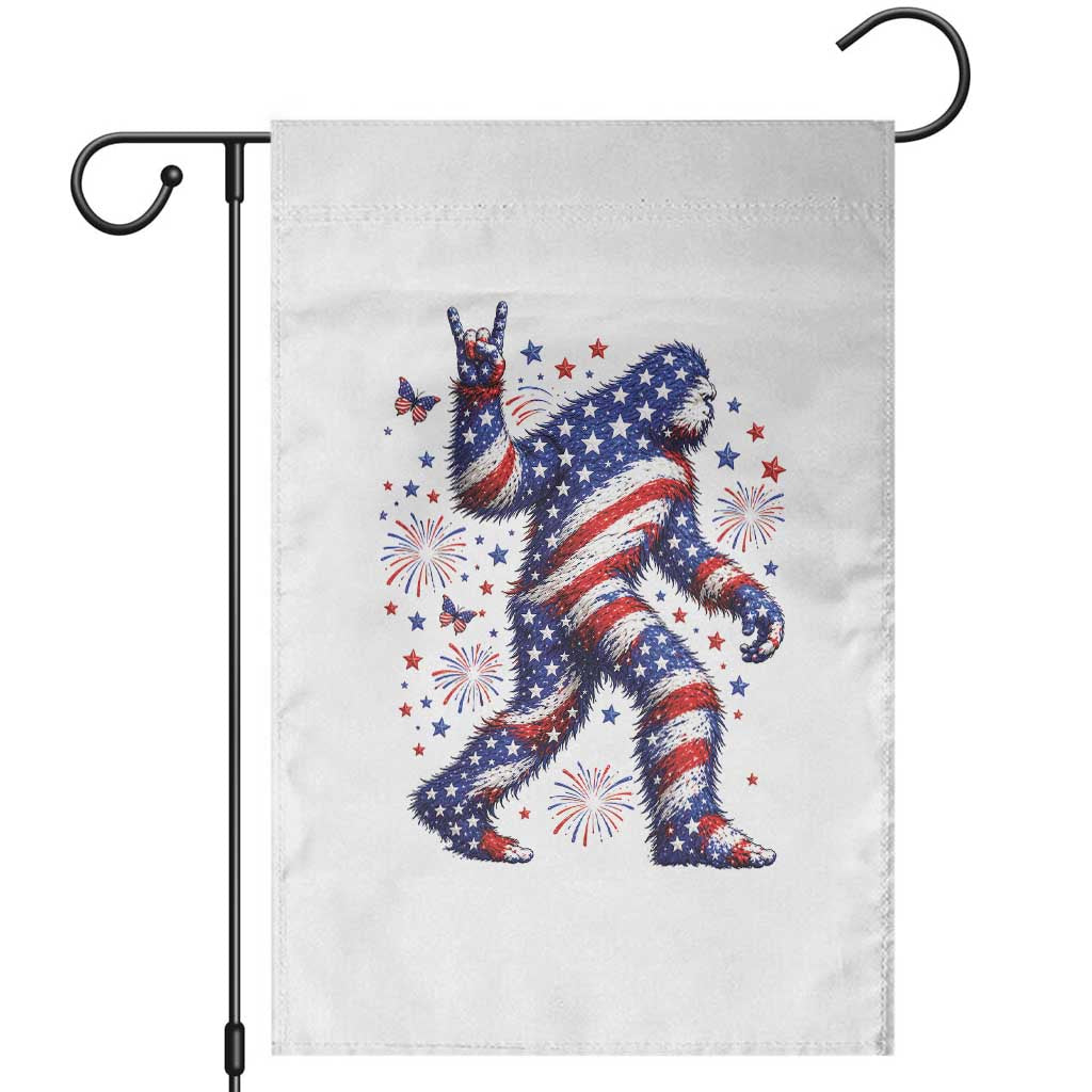 Funny Patriotic Bigfoot Garden Flag 4th Of July Freedom TS12 White Print Your Wear