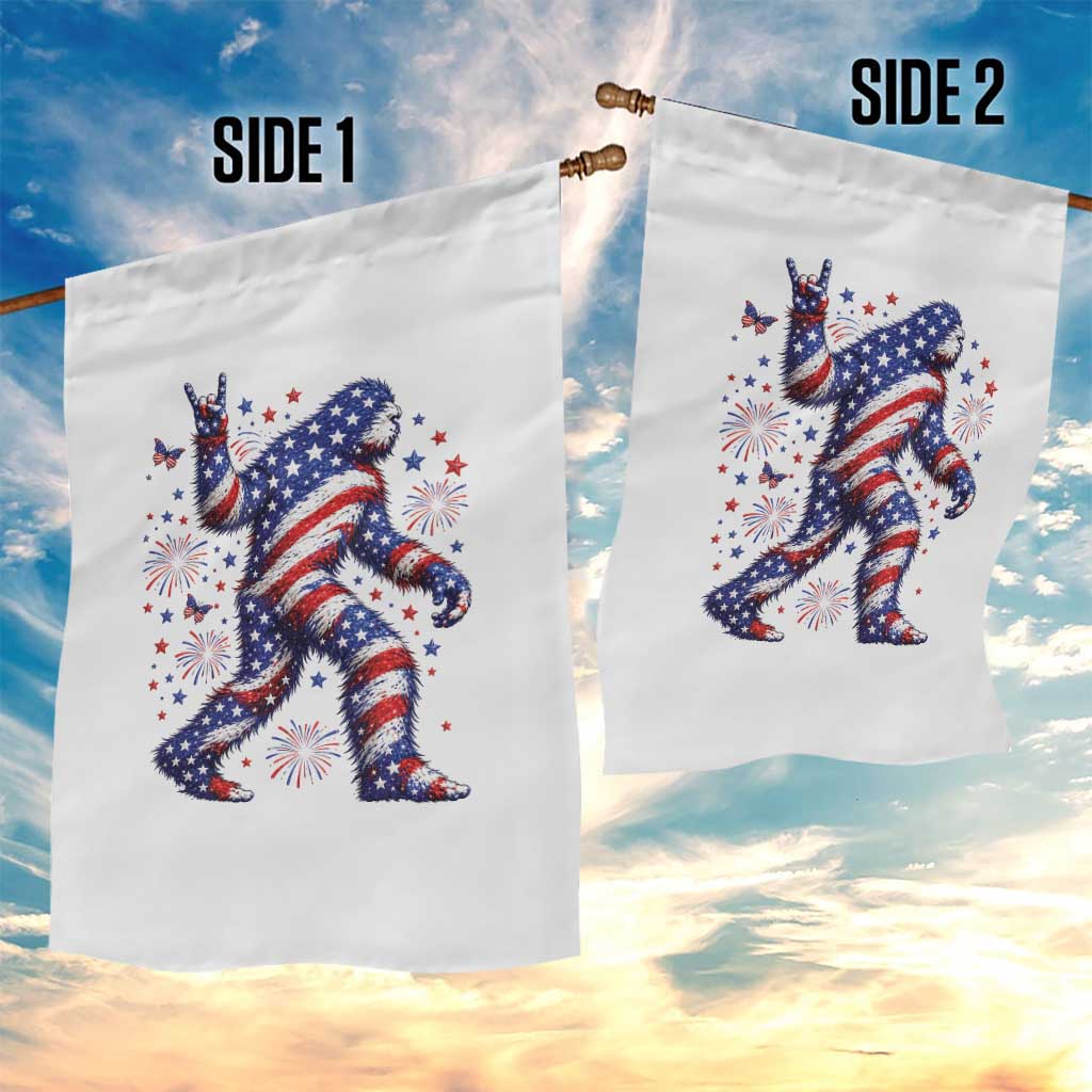 Funny Patriotic Bigfoot Garden Flag 4th Of July Freedom TS12 Print Your Wear