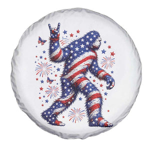 Funny Patriotic Bigfoot Spare Tire Cover 4th Of July Freedom TS12 Print Your Wear