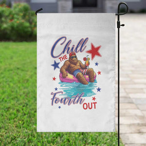 Funny Bigfoot 4th Of July Garden Flag Chill The Fourth Out TS12 Print Your Wear