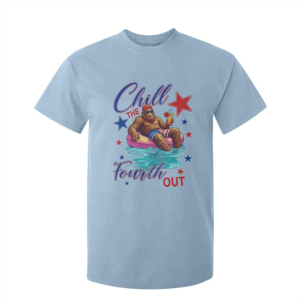 Funny Bigfoot 4th Of July T Shirt For Kid Chill The Fourth Out