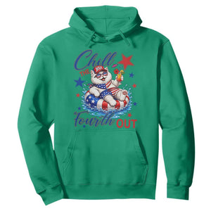 Funny Patriotic Persian Cat Hoodie Chill The Fourth Out TS12 Irish Green Print Your Wear