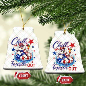 Funny Patriotic Persian Cat Ceramic Ornament Chill The Fourth Out TS12 Print Your Wear
