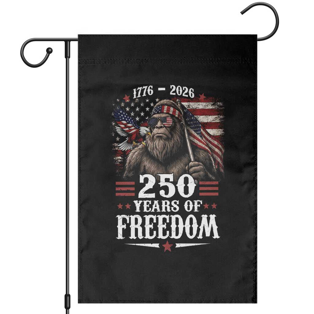 Bigfoot 250 Years Of Freedom Garden Flag Patriotic Sasquatch Lover TS12 Black Print Your Wear