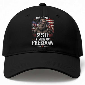 Bigfoot 250 Years Of Freedom Baseball Cap Patriotic Sasquatch Lover TS12 Print Your Wear