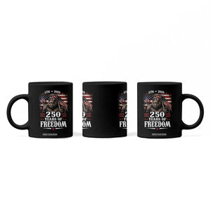 Bigfoot 250 Years Of Freedom Coffee Mug Patriotic Sasquatch Lover TS12 Print Your Wear